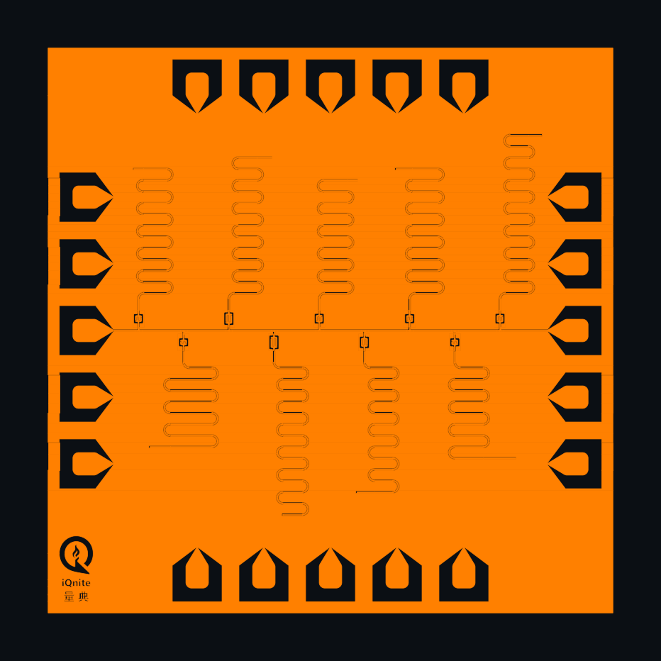 Resonator Chip with feed, 5x5